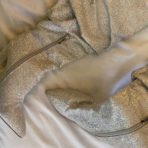 glitter boots, size 10
